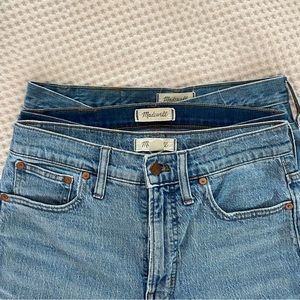 Lot of three pairs of madewell jeans